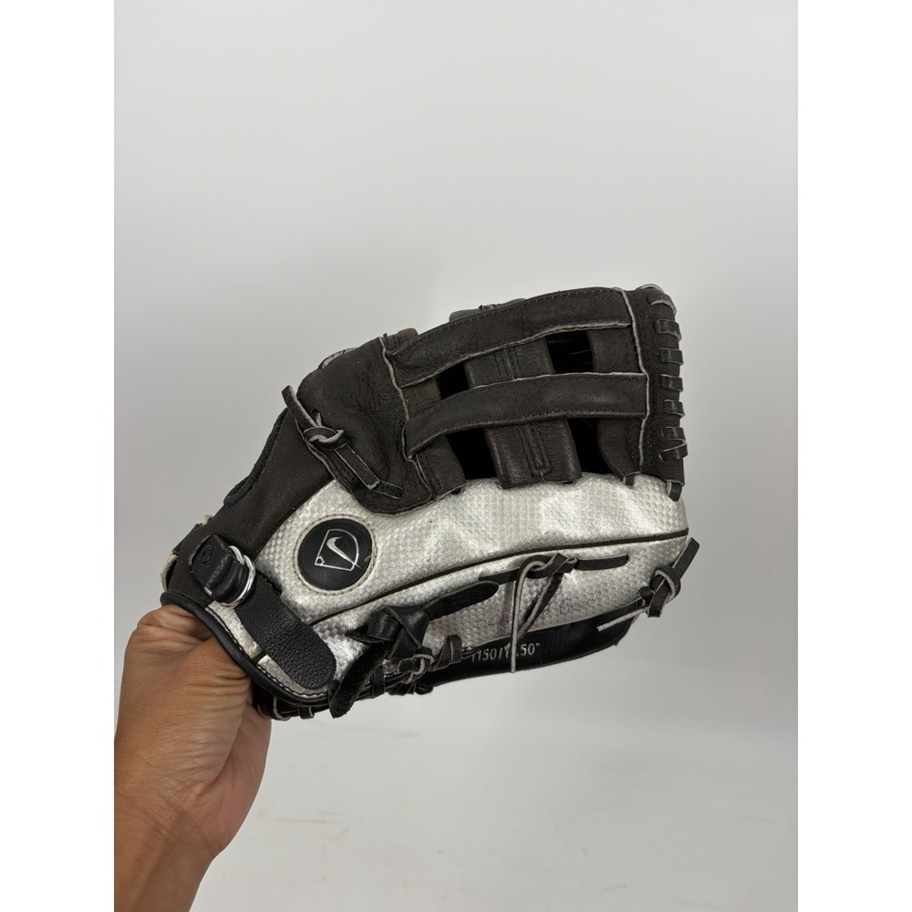 Nike Kaos Max 1150 11.5" Youth Baseball Glove Black Silver Right Hand Throw RHT